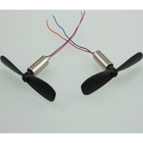 2PCS Coreless Motors + Propellers Cw Ccw DC 3.7V 4.2V 46500RPM High Speed 6*14mm Motor 614 Hollow Cup RC Drone Quadcopter