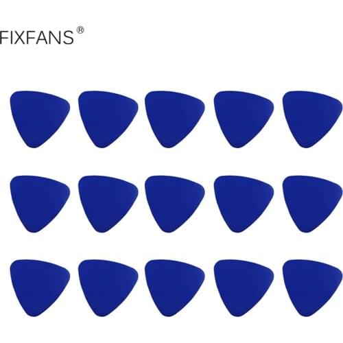 FIXFANS 50Pcs Thin Slim Plastic Guitar Picks Triangle Opener Mobile Phone Repair Tools for iPhone iPad MacBook Pry Opening Tool