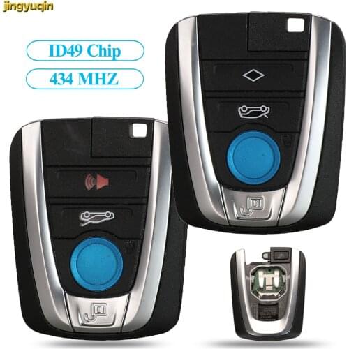 Jingyuqin Original Remote Car Key 434MHZ ID49 For BMW i3 i8 Series 2014-2017 4BTN Keyless Control FOB NBGIDGNG1 433MHZ