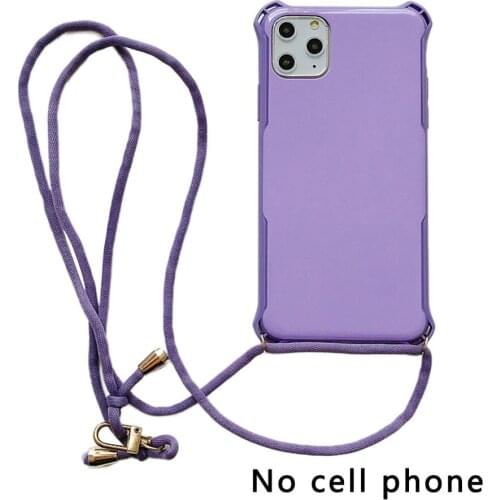 Candy Lanyard Tpu Mobile Phone Case Back Case Cover Protector Cellphone Case Suitable For Apple For Iphone