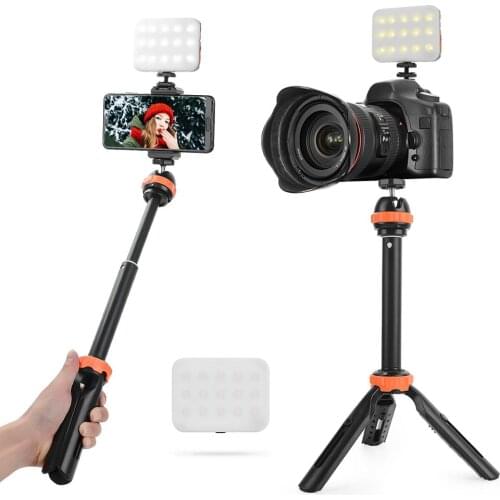 Fomito Mini LED Light IP65 3200K-6500K Waterproof Dust-proof Outdoor Light Magnet RGB LED Kit with Tripod for Camping Selfie