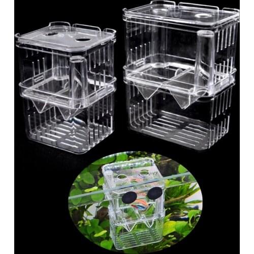 Multifunctional Fish Breeding Isolation Box Incubator Breeder for Fish Tank Aquarium Accessory 2 Size