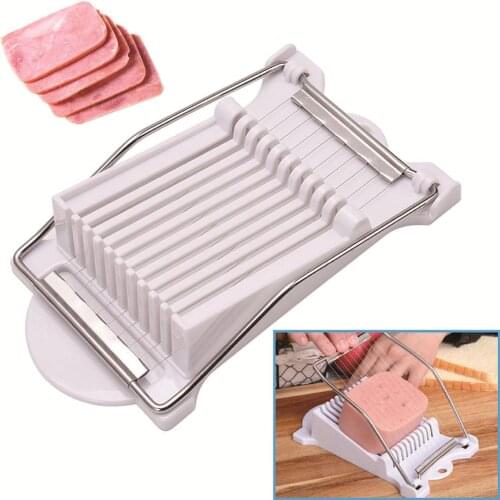 Multifunctional Stainless Steel Lunch Meat Slicer Ham Banana Slicer Fruit Slicer Egg Cut Divider Home Kitchen Cutting Tools