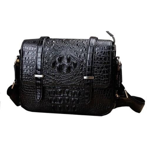 Ourui new crocodile skin men Single shoulder bag Genuine crocodile leather men bag