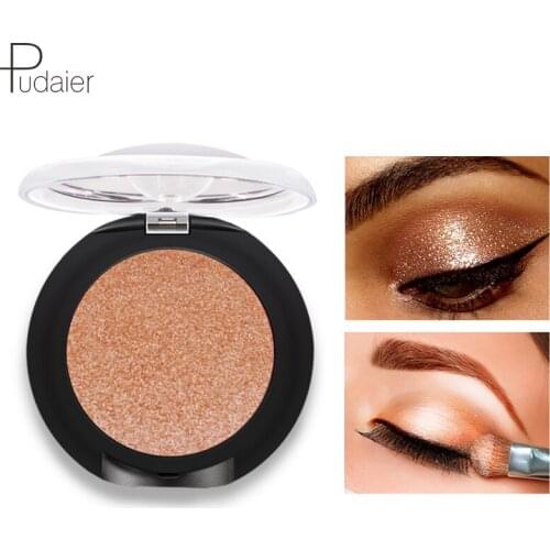 Pudaier 1PC 20Colors Glitter Palette Eyeshadow Powder Matte Brush Eye Shadow Pallete Makeup Pigments Maquiagem Beauty Nudes