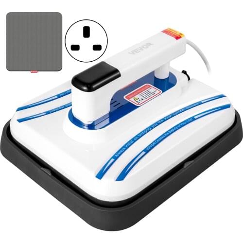 VEVOR 2/4/5in1 7x8" 10x10" 12x10" 0-200℃ Portable Heat Press Double-Tube Easy Mini Sublimation Machine W/ Sensitive Touch Screen