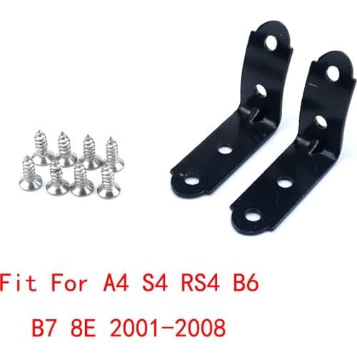 Glove Box Repair Kit For Audi A4 S4 RS4 B6 B7 8E 2001-2008 With Screws 2PCS Black
