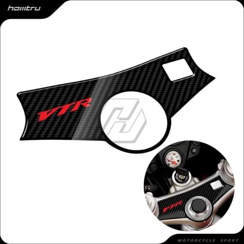 3D Carbon-look Upper Triple Yoke Defender Case for Honda VTR 1000
