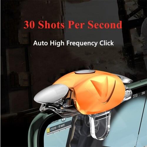 CellPhone Shooting Trigger Auto High Frequency Click 30 Times Per Second Recordable Transparent Universal Gaming Controller- A10
