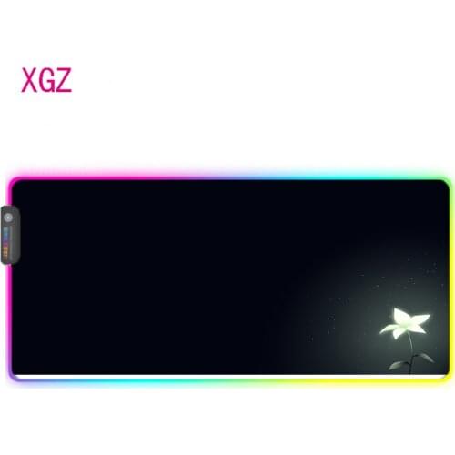 XGZ Nier Automata Anime RGB Game MousePad Large Desktop Computer Pad Gamer XXL 7-color Backlight Control Keyboard Pad