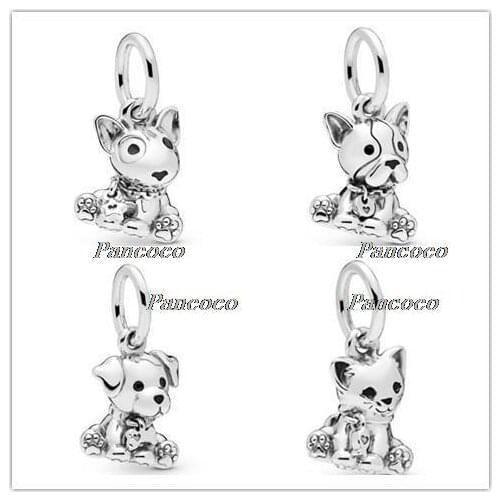 925 Sterling Silver Bead Charm Labrador Dog Pendant Charm Fit Pandora Women Bracelet & Necklace Diy Jewelry