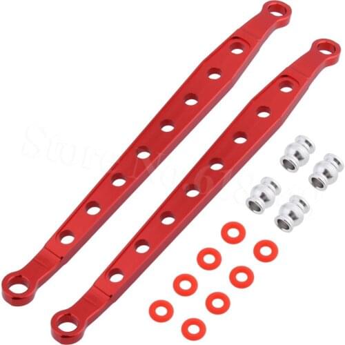 1pair Front/Rear Lower Aluminum Steering Linkage Set for 1/10 RC AXIAL Jeep Wrangler AX90056 AX90048 AX90033 AX90045 AX90031