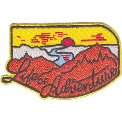 10pcs/lot Outdoor Adventure Embroidery Patches Backpack Clothing Decoration Accessories Diy Iron Heat Transfer Applique