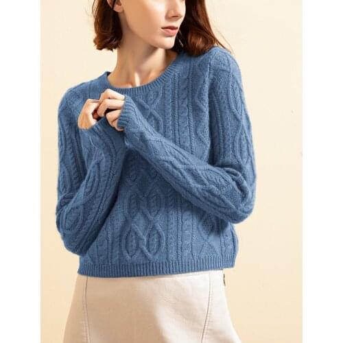 100% Cashmere Sweater Women Wine Thick Pullover O-neck Natural Fabric High Quality Fashion Warm Soft Solid Winter sweaters Lady