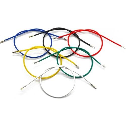 100pcs PH 2.0mm 1P Terminal Cable Double Head Spring Jumper Wire Female to Female Electronic Wire 26AWG 20cm Length