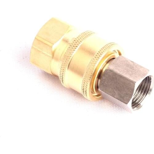 3 Set 3/8 Inch Brass Quick Connector Green Thumb Brass Fitting Garden Hose Metal Adapter