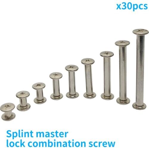 4MM sub Nut Lock Butt Joint Screw Cross head combination splint screw nut rivet hardware accessories