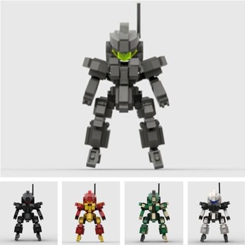 5Colors STEM MOC Mecha Model Small Particle Building Blocks Educational Toy Set