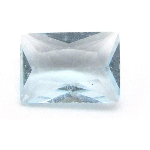 50pcs/Lot High Quality Light Blue Glass Gemstone Rectangle Shape 5x7mm 6x8mm Loose Stone Jewelry Price