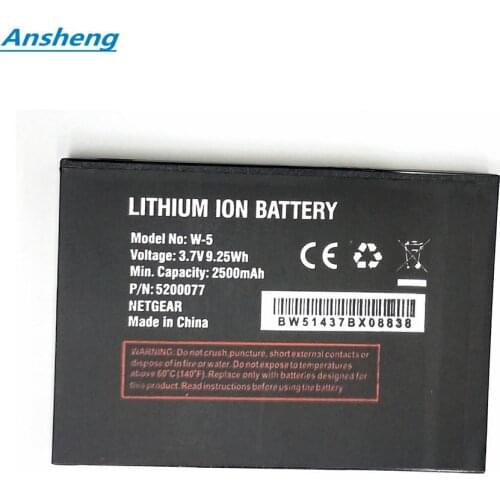 Ansheng High Quality 2500mAh W5 W-5 battery for Netgear Sierra 770S 771S 790S 782S Mobile Phone