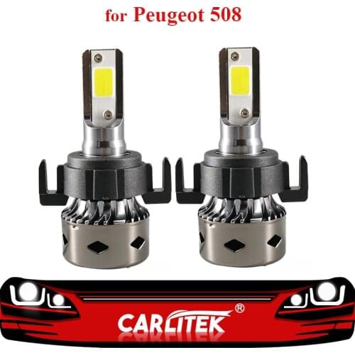 CARLitek Car Headlight h7 Led Bulb for Peugeot 508 12000LM 6000K with Special Socket Mini 12V Canbus Led Auto Fog Lamp