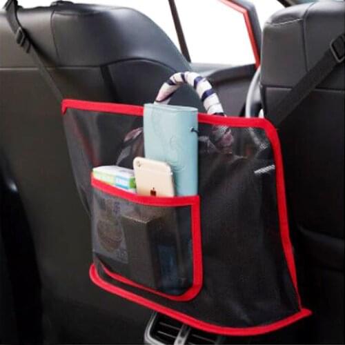 Seat Back Car Net Pocket Phone Document Mesh Organizer Handbag Holder Net Bag Barrier Kid Auto Storage Pouch