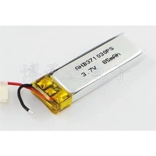 For Plantronics m90 Earphone Battery New Li Polymer Rechargeable Accumulator Pack Replacement 3.7V 85mAh LSSP371031