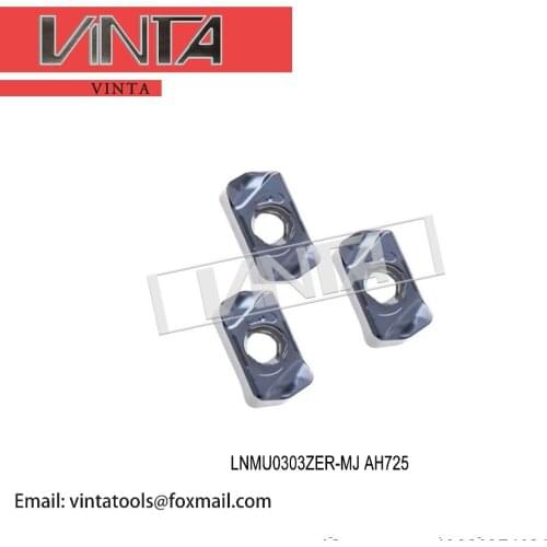 Free shipping high quality Sanyinghe 10pcs/lots LNMU0303ZER-MJ AH725 CNC Carbide Milling Inserts Lathe Cutting Blades Plates