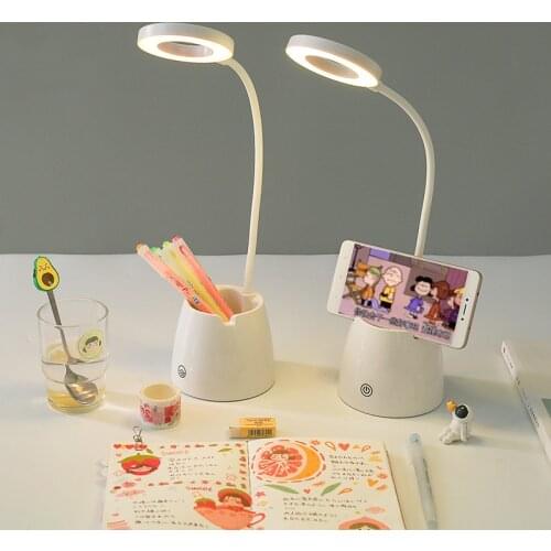 Sharkbang Dual-purpose Multifunctional LED Lamp Pen Holder Phone Holder Creative Folded Penholder Container Birthday Gift