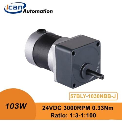 ICAN High Torque BLDC Motor 69W 24V 0.2Nm 7.5/15/20Ratio Low RPM Brushless Motor