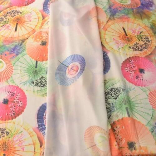 Quality Chiffon tissu Color umbrella for bilateral positioning fabric Shirt dress fabrics