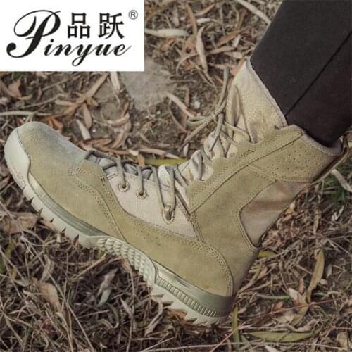 Leather Mens Military Boots Quality Special Tactical Army green Combat Ankle Boats Army Working Boots Outdoor training boots