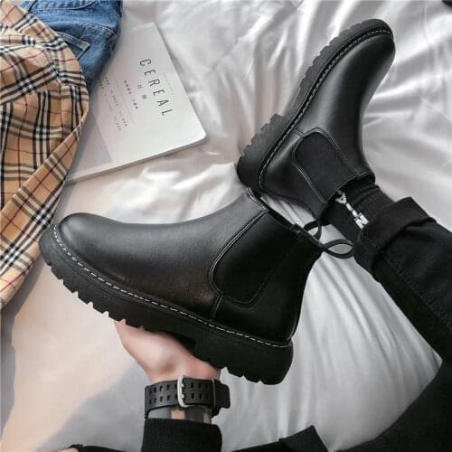 Mens Non Slip Boots 2021 Mens Winter Shoes Chelsea High Quality Tool Boots England Multifunctional Thick Soled Chelsea Boots