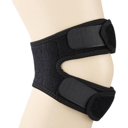 Double Patella Pads Knee Support Pad Kneecap Kneepad For Riding Running Fitness Exercise Pressure Sport Safety