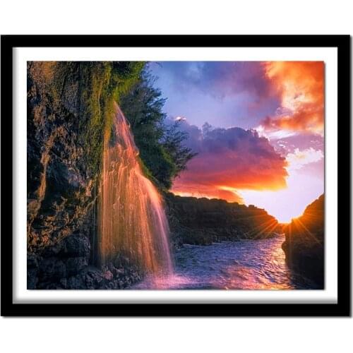 NEW 5D DIY Diamond Painting Crystal Diamond Sunset cross-stitch kits Square Drill Home Decor Diamond Embroidery FC2062