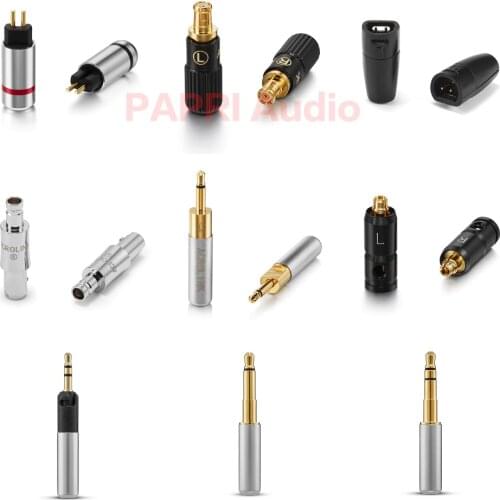 PAPRI HiFi 0.78mm Earphone Plug 3.5MM Mono Connector DIY Upgrade Headphone Jack Support HD598 HD700 HD800 ATE M70X 1840 K450