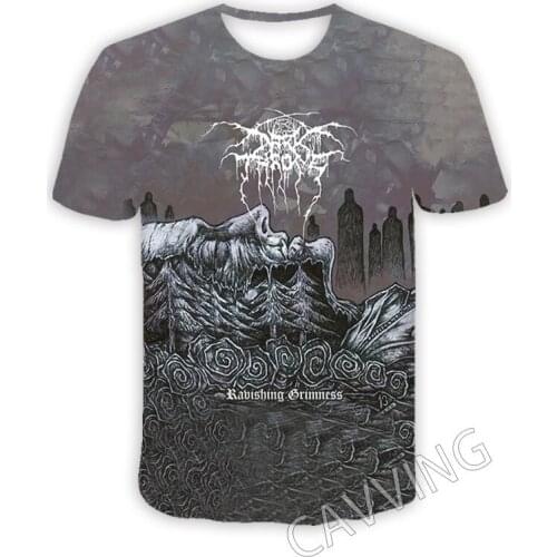 CAVVING 3D Printed Darkthrone Rock Band Casual T-shirts Hip Hop T Shirts Harajuku Styles Tops Clothing for Men/women