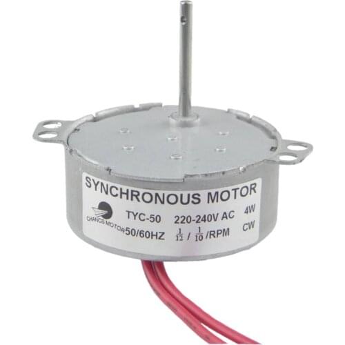 CHANCS TYC-50 220V 0.083RPM-0.1RPM AC Synchronous Motor Low Speed Medical Equipment Air Bed CW Shaft Length 39mm