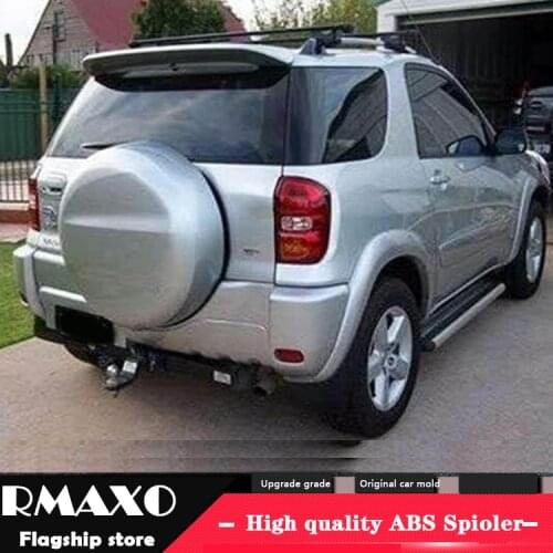 For TOYOTA RAV 4 Spoiler 2001-2004 High Quality RAV4 Spoiler ABS Material Car Rear Wing Primer Color Rear Spoiler