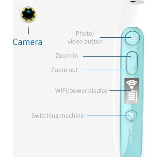 IM401 Waterproof Wireless USB Oral Dental Intraoral Camera Dentistry Device 8LED Lights Real-Time Video Inspection Cleaning Tool