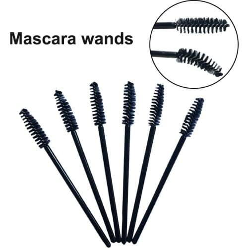 100pcs/lot Disposable Eyelash Extension Brushes Micro Mascara Wands Applicator Spoolers Cosmetic Brush Makeup Tools Accessories