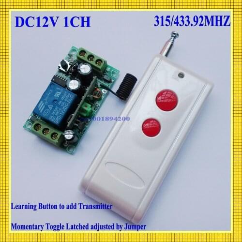 1000M Keyless Entery Door Lock Remote Control System DC12V 1CH Receiver&Transmitter Latched ON OFF Factory Sell Free shipping