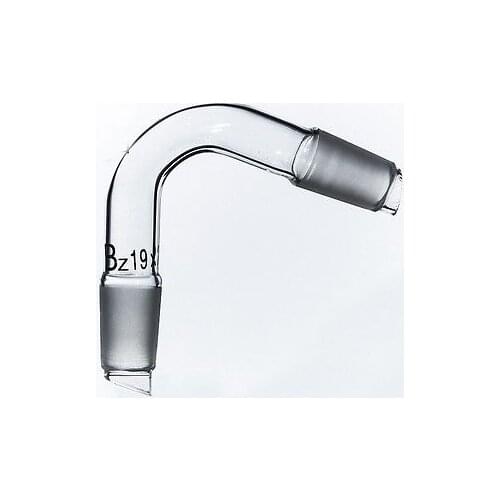 19/26 Joint Laboratory Glass Distillation adapter Distilling Head 75 Degree Bend