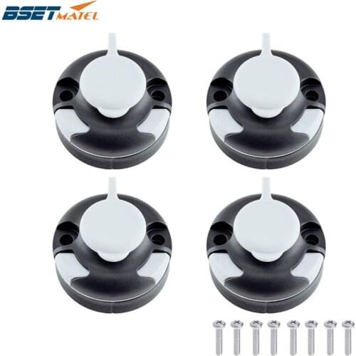 4X Canoe Kayak Star Mount Base Inflatable Boat Sea Fishing Rod Support Holder Pole Rack Mount Base Tackle Fishing Kit Accessorie