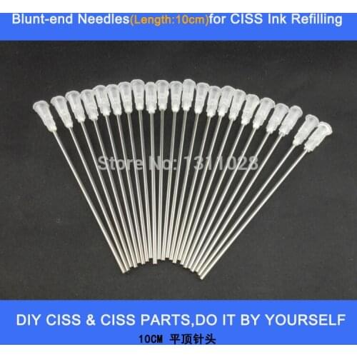 INK WAY 600pcs syringe needle for refill ink ciss cartridge ciss accessory ciss parts diy parts 10cm
