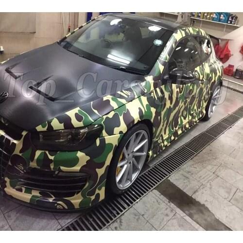 Black Coffee Camo Vinyl Wrap Camouflage Bubble Free For Car Wrapping Auto body graphic wrapping film truck SIZE 1.52X30M