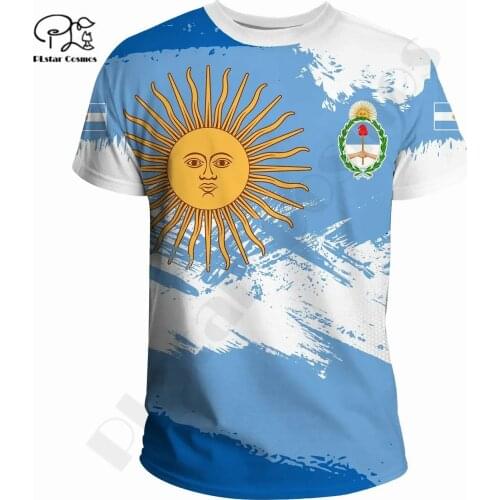 PLstar Cosmos 3DPrinted Newest Argentina Israel Mexico Country Unique Unisex T-Shirt Shorts Sleeve Funny Harajuku Streetwear A-1