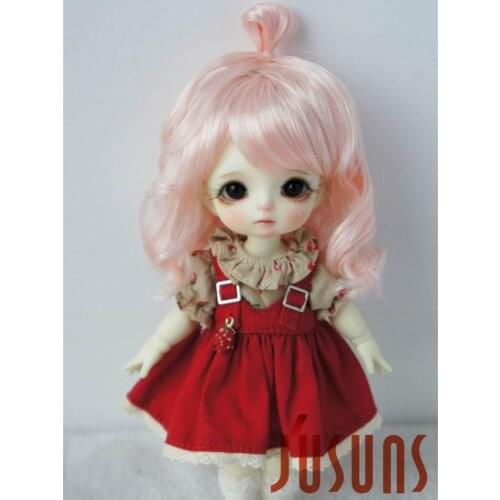 JD375 1/12 1/8 1/6 Lovely Up Style Wave Synthetic Mohair BJD Wig size4-5inch 5-6 inch 6-7inch High Quality Doll Accessories