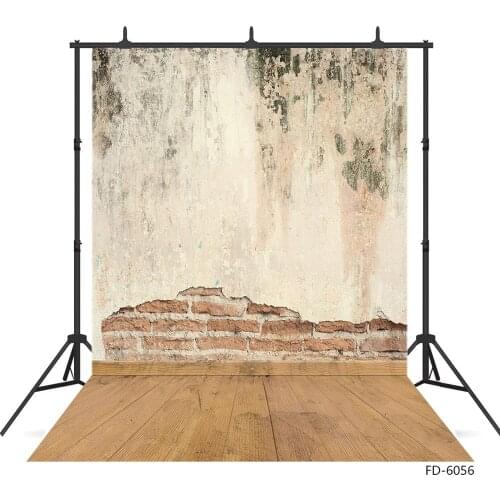 Brick Wall Wooden Floor Photo Backdrop Custom Vinyl Background for Baby Children Toy Pets Portrait Photocall Photography Props