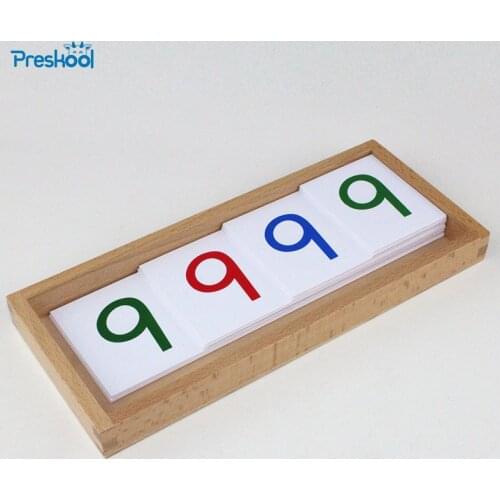 Montessori Kids Baby Toy Large PVC Number Cards With Box 1-9000 Preschool Brinquedos Juguets